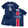 Original Trikotsatz Paris Saint-Germain Manuel Ugarte 4 Heimtrikot 2024-25 Für Kinder